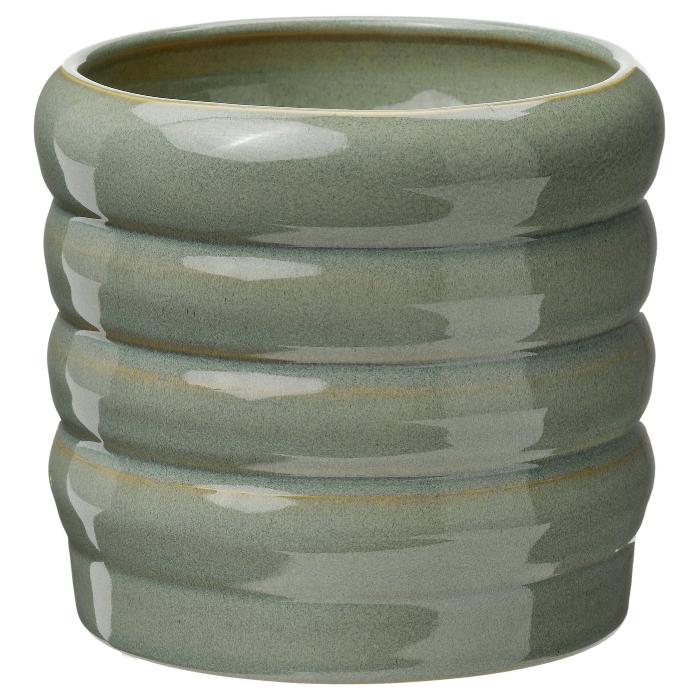 HASSELBUKETT Plant pot, in/outdoor/green, 9 cm