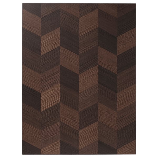 HASSLARP Door, brown patterned, 60x80 cm