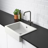 HAVSEN Sink bowl w visible front, white, 62x48 cm