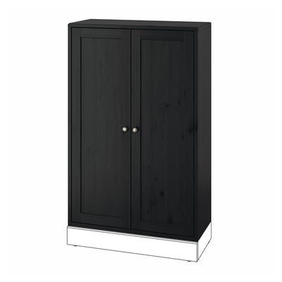 HAVSTA Cabinet, black, 81x35x123 cm