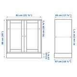 HAVSTA Cabinet with plinth, white, 81x47x89 cm