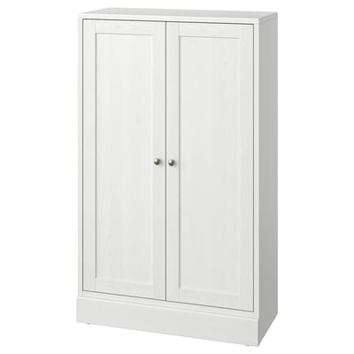 HAVSTA Cabinet with plinth, white, 81x37x134 cm