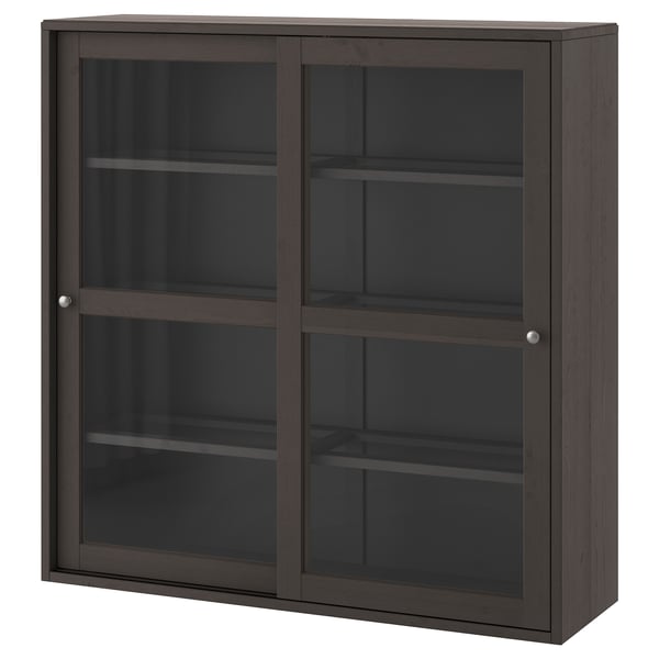 HAVSTA glassdoor dark brown, 121x35x123 cm IKEA