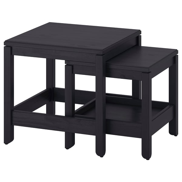 HAVSTA Nest of tables, set of 2, black