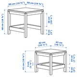 HAVSTA Nest of tables, set of 2, white