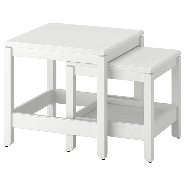 HAVSTA Nest of tables, set of 2, white