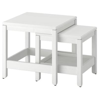 HAVSTA Nest of tables, set of 2, white