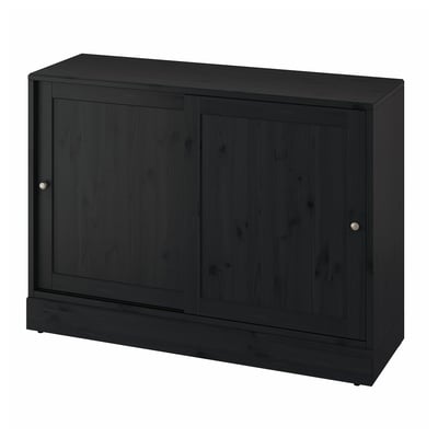 HAVSTA Sideboard basic unit, black, 121x47x89 cm