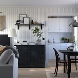 HAVSTA Sideboard basic unit, black, 121x47x89 cm