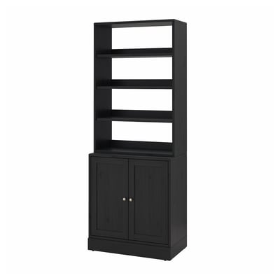 HAVSTA Storage combination, black, 81x47x212 cm