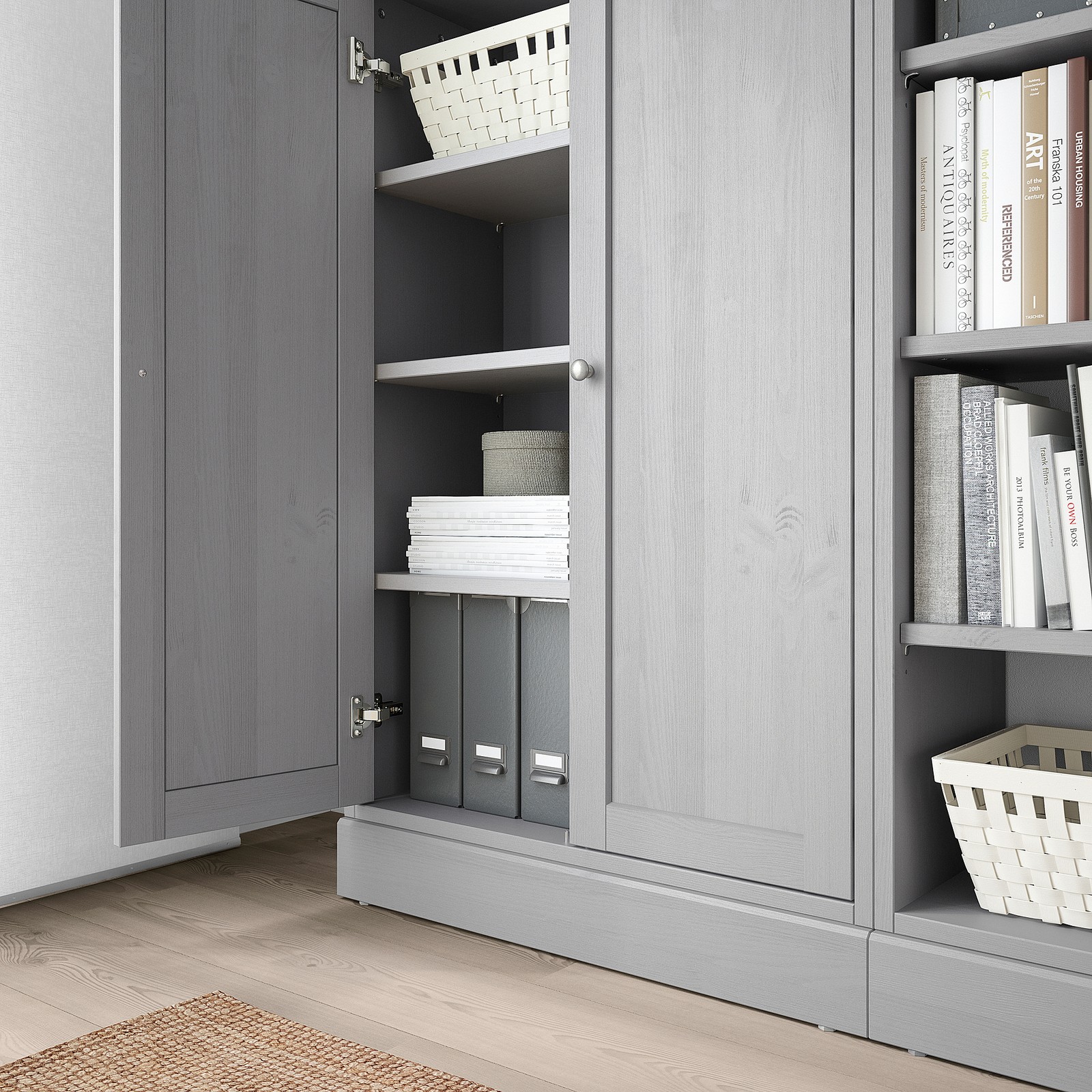 HAVSTA تشكيلة تخزين رمادي IKEA