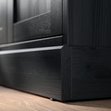 HAVSTA Storage combination w sliding doors, black, 202x47x212 cm