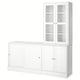 HAVSTA Storage combination w sliding doors, white, 202x47x212 cm
