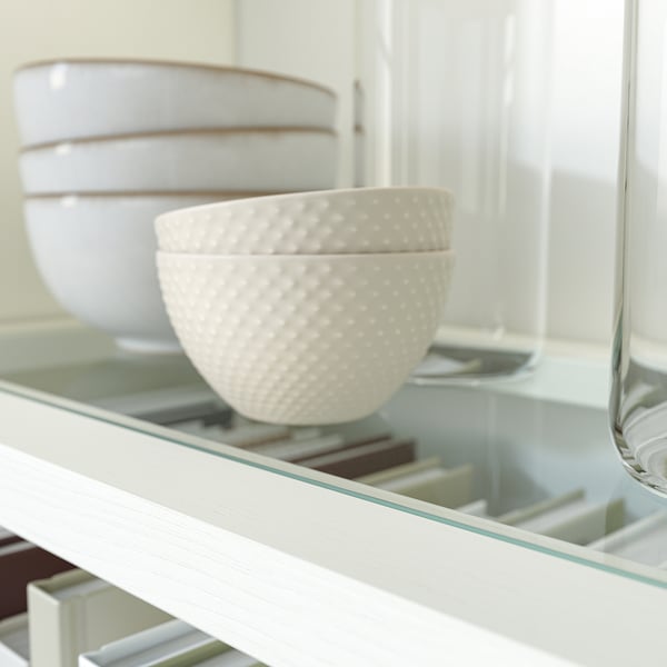 HAVSTA Storage combination w sliding doors, white, 202x47x212 cm