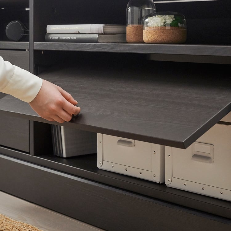 HAVSTA طاولة تلفاز مع قاعدة بني داكن ايكيا