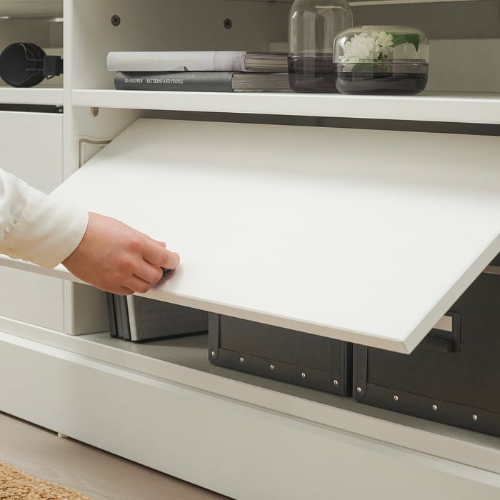 HAVSTA طاولة تلفاز مع قاعدة أبيض ايكيا