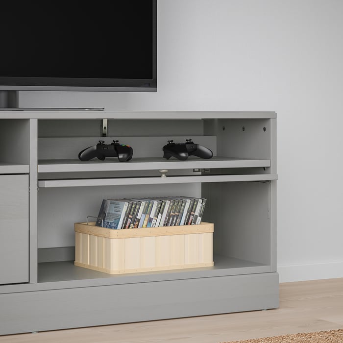 HAVSTA طاولة تلفاز مع قاعدة رمادي ايكيا