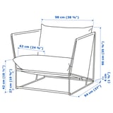 HAVSTEN / LÅGASKÄR 2-seat conversation set, outdoor, beige/beige
