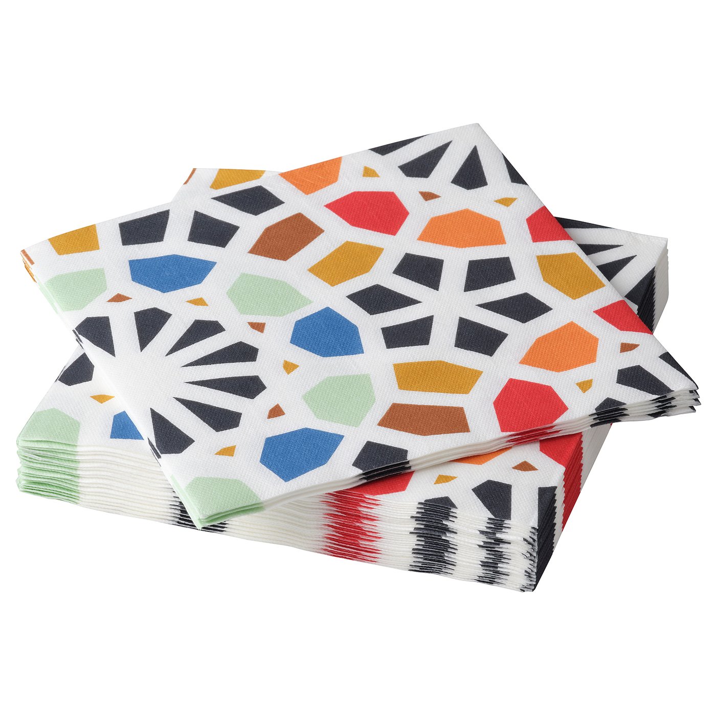 HEMBJUDEN Paper napkin, multicolour, 33x33 cm IKEA