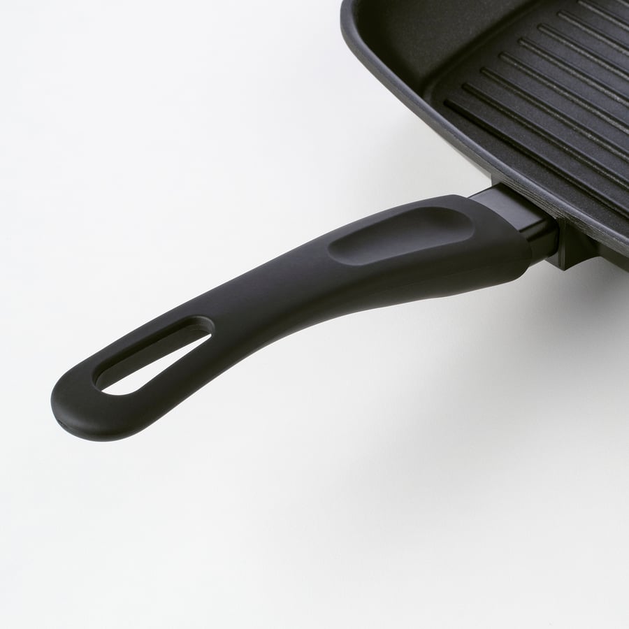 HEMLAGAD grill pan, black, 28x28 cm IKEA