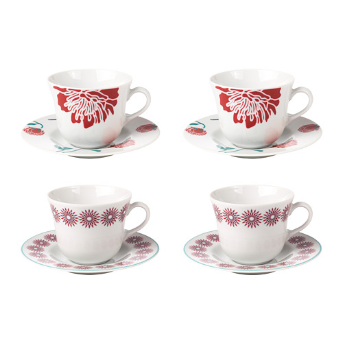 HEMMAFEST Coffee cup and saucer IKEA