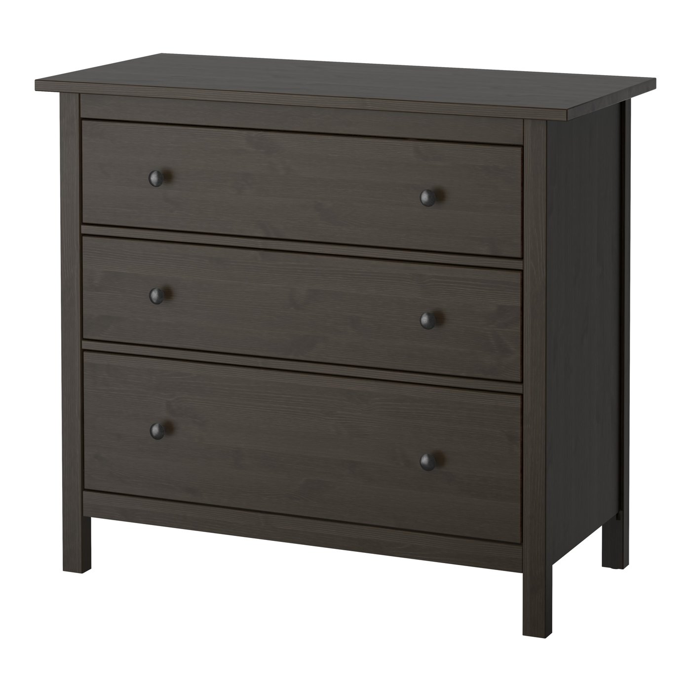 Hemnes Chest Of 3 Drawers Black Brown Ikea