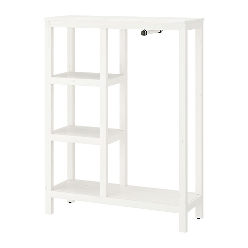 HEMNES Open wardrobe white stained IKEA