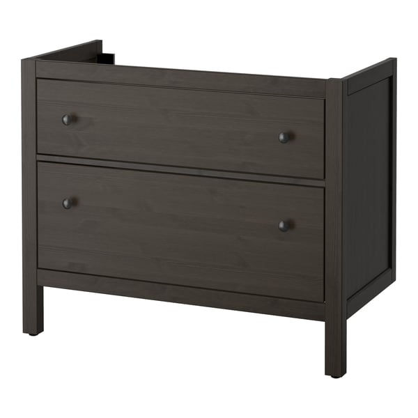 Hemnes Wash Stand With 2 Drawers Black Brown Stain Ikea