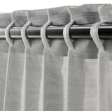 HILJA Curtains, 1 pair, grey/with heading tape, 145x300 cm