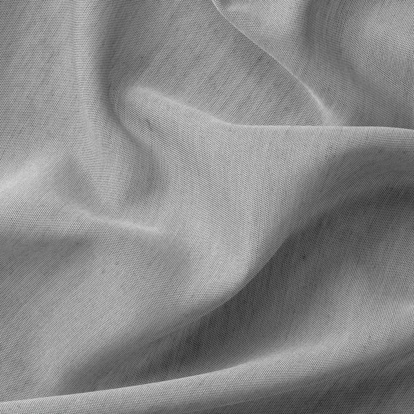 HILJA Curtains, 1 pair, grey/with heading tape, 145x300 cm