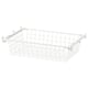 Option: HJÄLPA Wire basket with pull-out rail, white, 60x40 cm