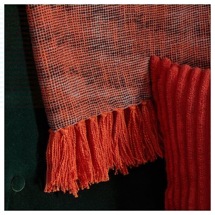 HÖSTAGILLE throw, orange, 120x180 cm IKEA