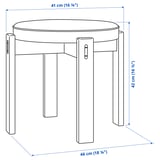 HOLMSJÖ Stool, beech/Jonsbyn black
