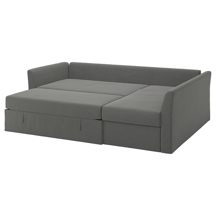 HOLMSUND corner sofabed, dark grey IKEA