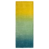 HOTELLRUM Rug, high pile, blue/green yellow, 80x200 cm