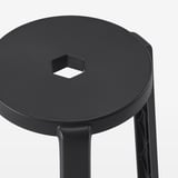 IBBARBO Stool, dark grey