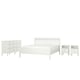 IDANÄS Bedroom furniture, set of 4, white, 180x200 cm