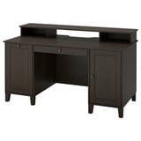IDANÄS Desk with add-on unit, brown