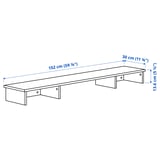 IDANÄS Desk with add-on unit, white