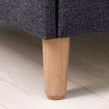 IDANÄS Upholstered storage bed, Gunnared dark grey, 160x200 cm