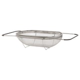IDEALISK Colander, stainless steel/black, 34x23 cm