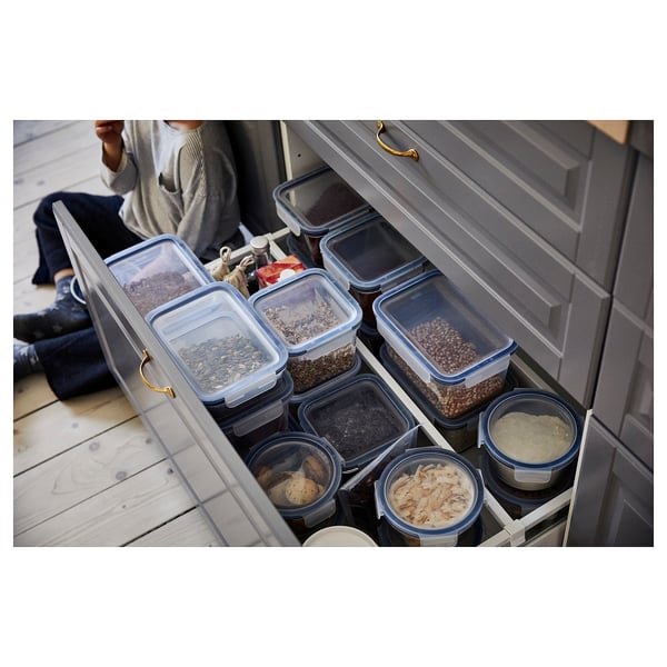 IKEA 365+ Food container, large rectangular/plastic, 5.2 l