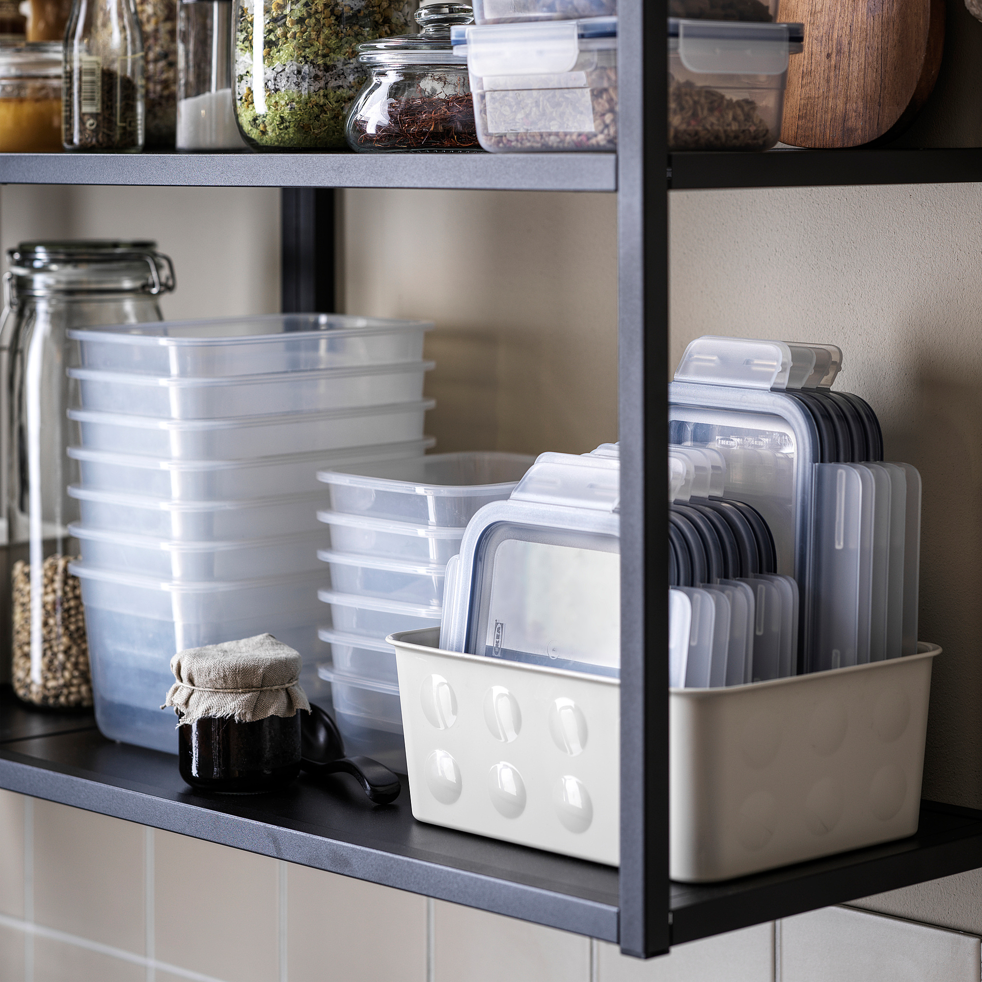 IKEA 365+ Food container, rectangular/plastic, 2.0 l