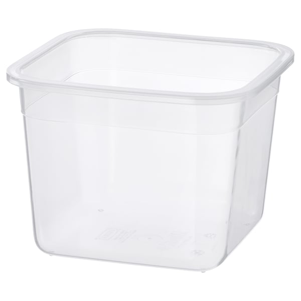 IKEA 365+ Food container, square/plastic, 1.4 l