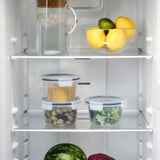 IKEA 365+ Food container with lid, round/plastic, 750 ml