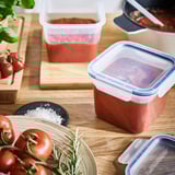 IKEA 365+ Food container with lid, square/plastic, 1.4 l