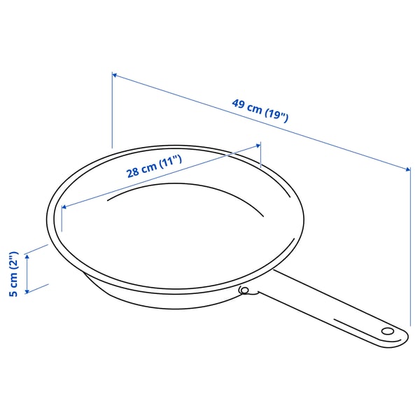 IKEA 365+ Frying pan, stainless steel, 28 cm