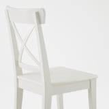 INGATORP / INGOLF Table and 4 chairs, white, 155/215 cm