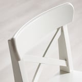 INGOLF Bar stool with backrest, white, 63 cm