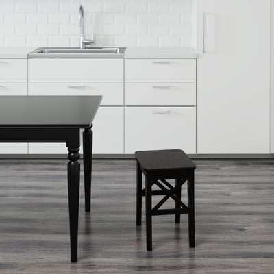 INGOLF Stool, brown-black